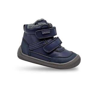 Chlapecké zimní boty Barefoot TYREL MARINE, Protetika, modrá - 28