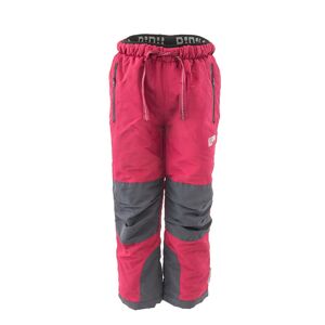 kalhoty sportovní dívčí podšité bavlnou outdoorové, Pidilidi, PD1137-16, vínová - 128 | 8let