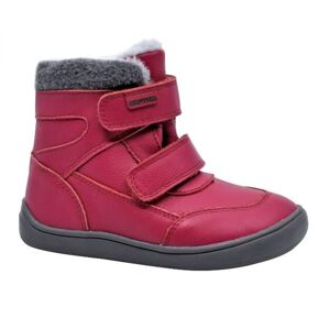 Dívčí zimní boty Barefoot TAMIRA FUXIA, Protetika, růžová - 26