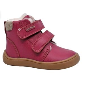 Dívčí zimní boty Barefoot DENY FUXIA, Protetika, růžová - 27