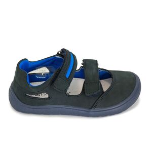 Chlapecké sandály Barefoot PADY DENIM, Protetika, tmavě modrá - 28