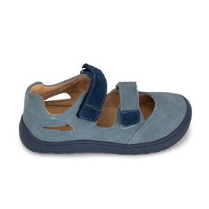 Chlapecké sandály Barefoot PADY JEANS, Protetika, světle modrá - 22