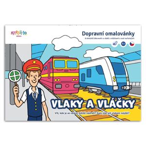 Vlaky a vláčky - Dopravní omalovánky A5, Imagu, W037126